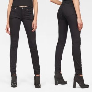 G-STAR RAW 5622 Mid-Waist Skinny Jeans in Rinsed